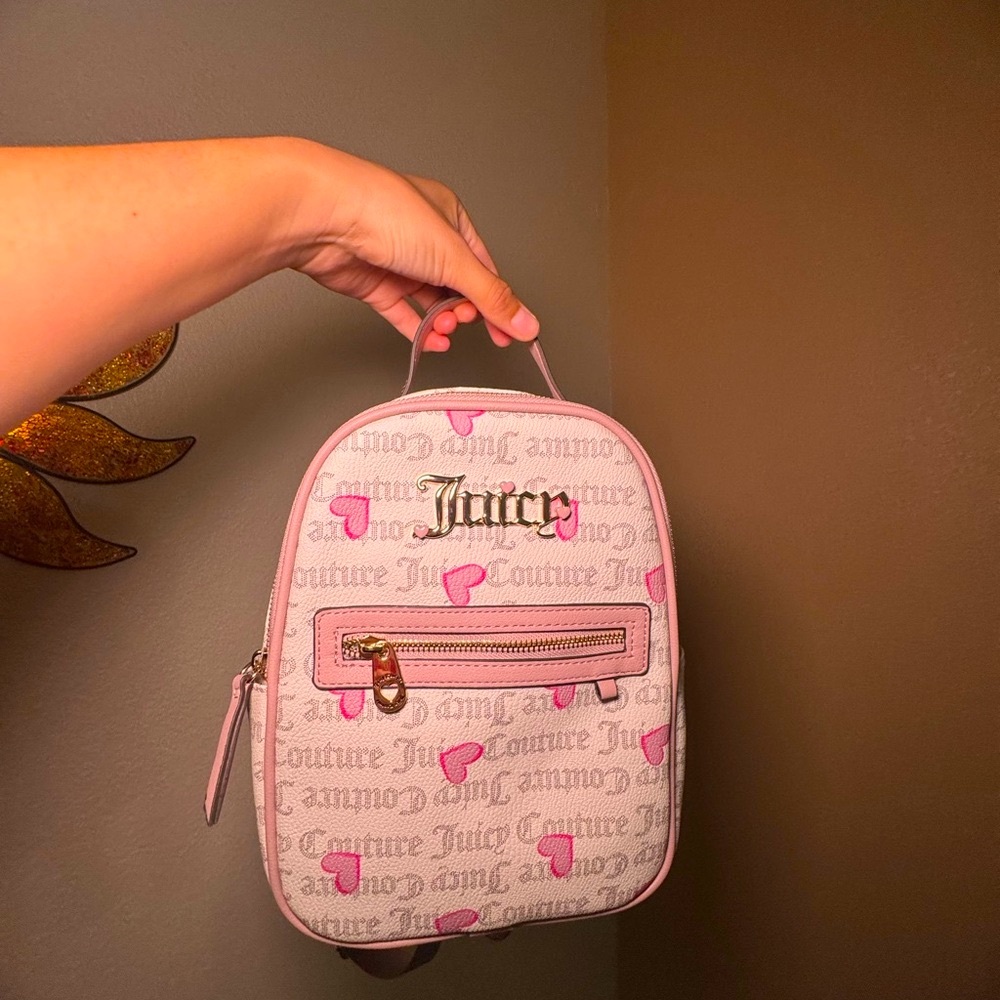 Juicy Couture Y2K Pink Heart Mini Backpack